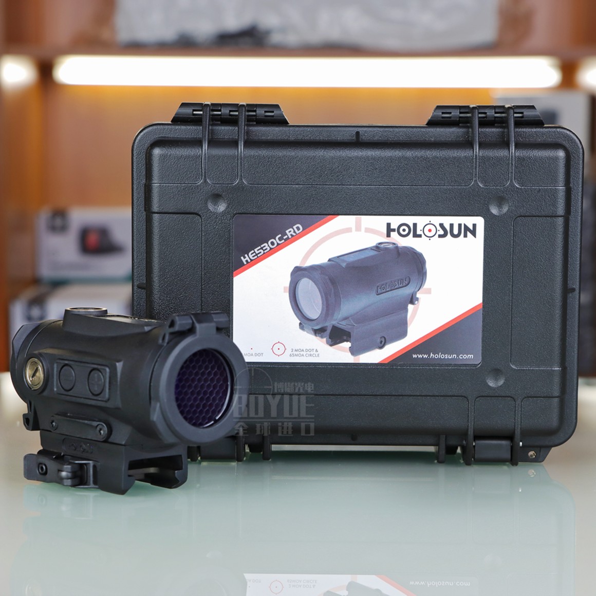 HOLOSUN HE530C-RD Mira de Punto Rojo Original para Disparos de Precisión