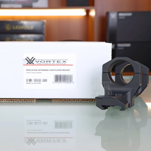 Vortex Precision Extended Cantilever Mount - 34mm Tube, 20 MOA - Optiek Montage 1 Vortex Precision Extended Cantilever Mount - 34mm Tube, 20 MOA - Optiek Montage