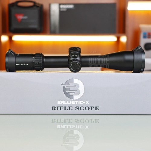 Ballistic-X 4-16x44SFE Rifle Scope - High Definition, Shockproof, Adjustable Focus