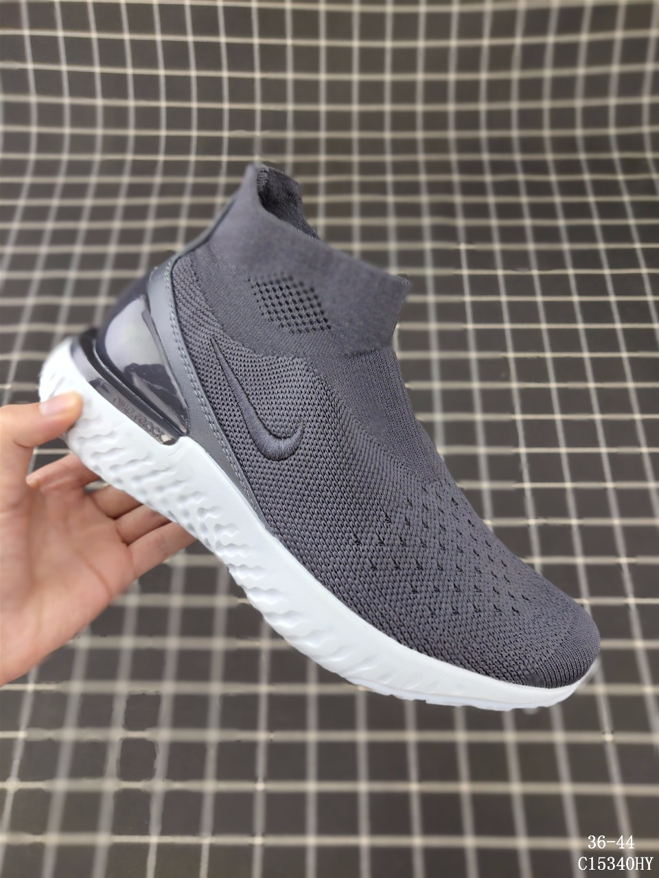 Nike Epic React Flyknit 瑞亚4代 高帮飞线针织袜子鞋！尺码：见图C15340HY