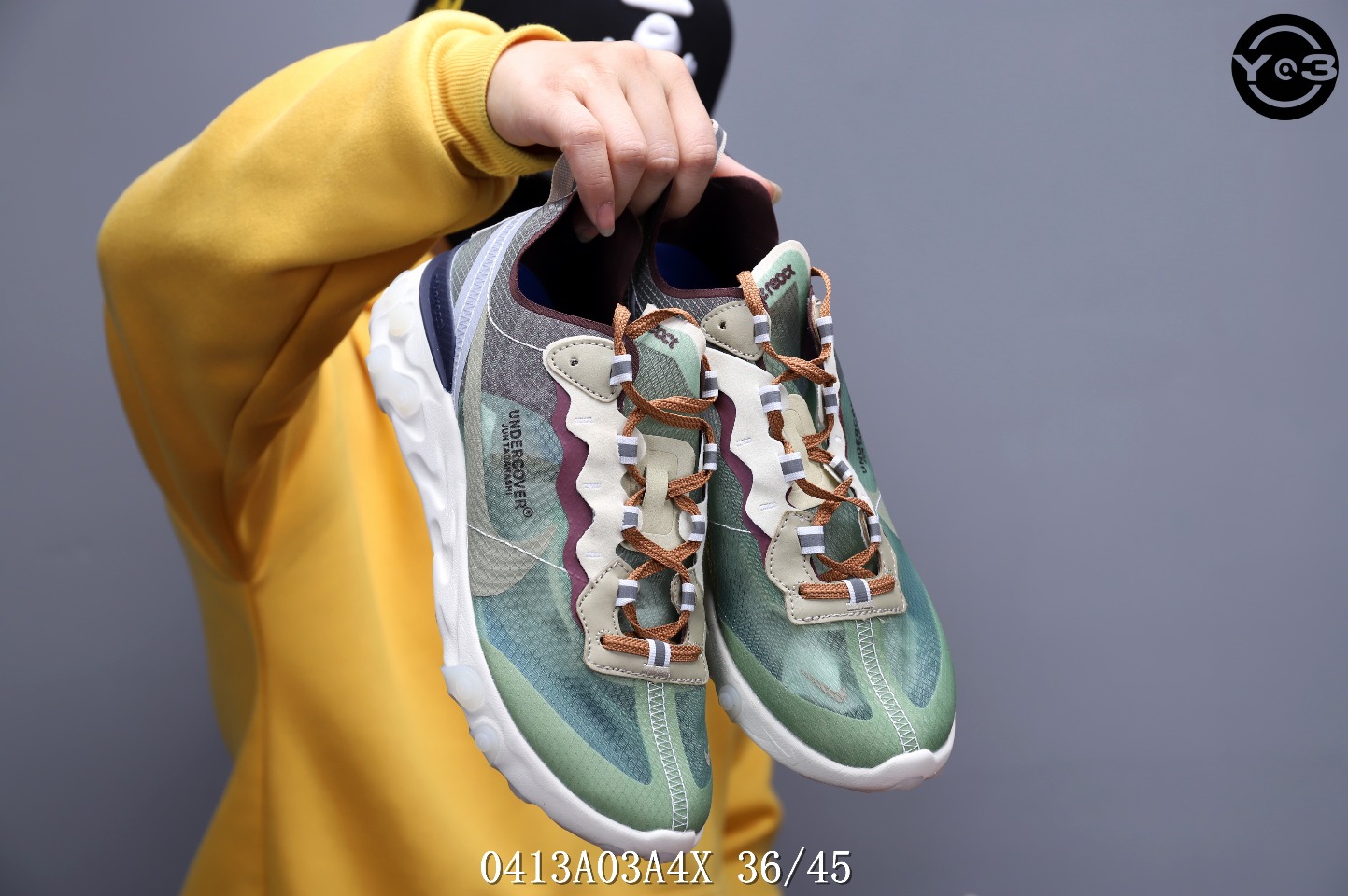 150<br />耐克 Nike Epic React Element 87Undercover 瑞亚87联名 高桥盾 透明网纱 轻便跑鞋 <br />SWSIZE：下36/45 <br />编码：0413A03A4X