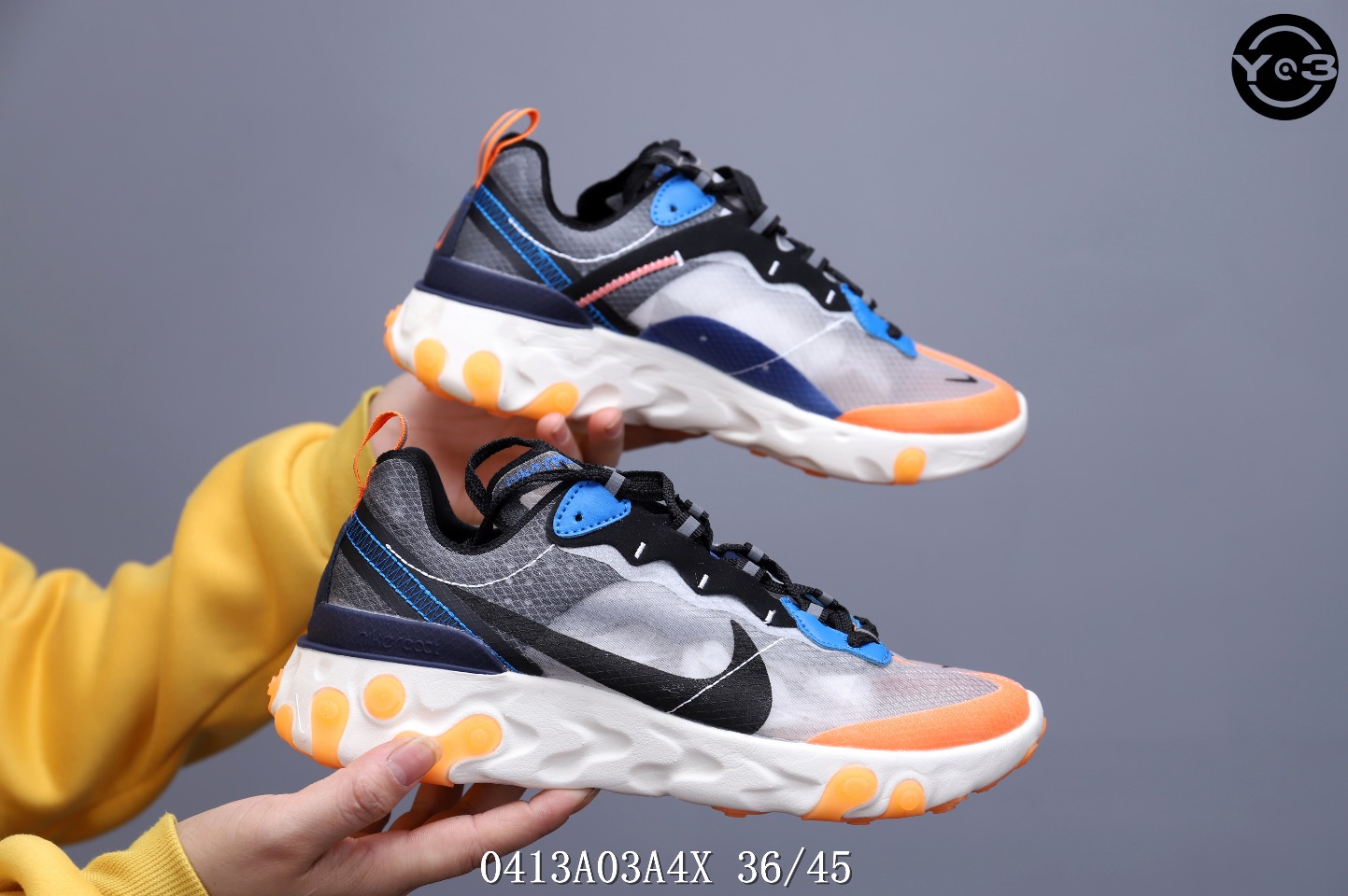 150<br />耐克 Nike Epic React Element 87Undercover 瑞亚87联名 高桥盾 透明网纱 轻便跑鞋 <br />SWSIZE：下36/45 <br />编码：0413A03A4X
