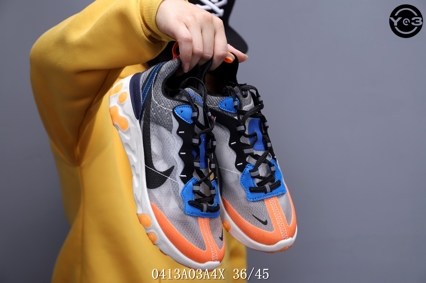150<br />耐克 Nike Epic React Element 87Undercover 瑞亚87联名 高桥盾 透明网纱 轻便跑鞋 <br />SWSIZE：下36/45 <br />编码：0413A03A4X