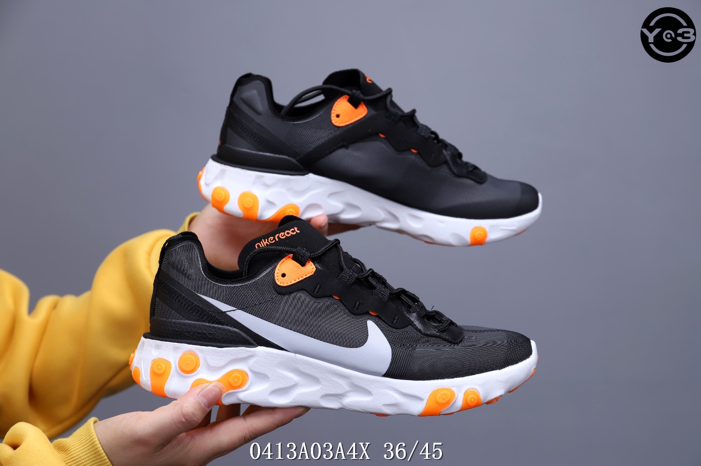 150<br />耐克 Nike Epic React Element 87Undercover 瑞亚87联名 高桥盾 透明网纱 轻便跑鞋 <br />SWSIZE：下36/45 <br />编码：0413A03A4X