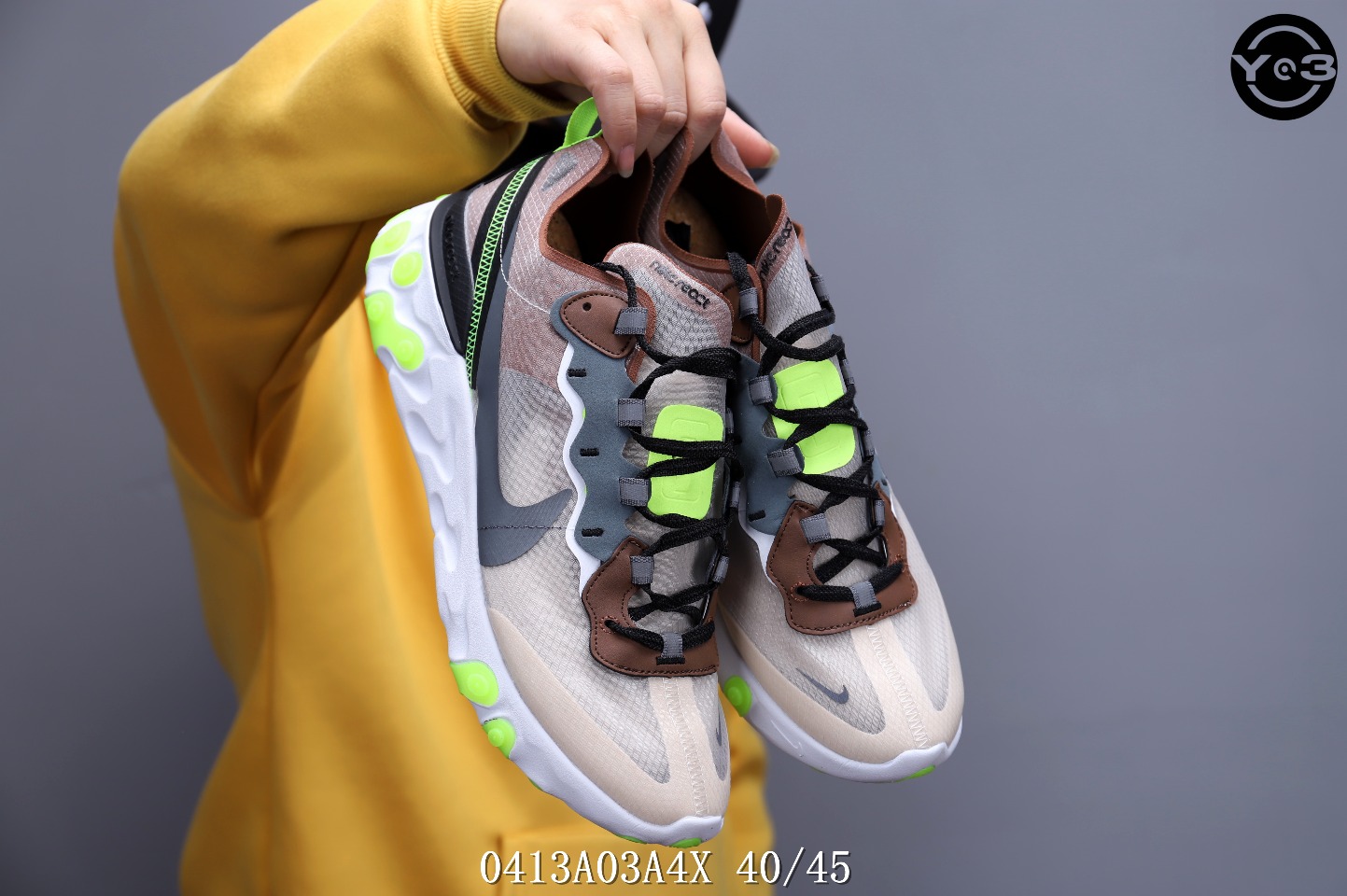 150<br />耐克 Nike Epic React Element 87Undercover 瑞亚87联名 高桥盾 透明网纱 轻便跑鞋 <br />SWSIZE：下40/45 <br />编码：0413A03A4X