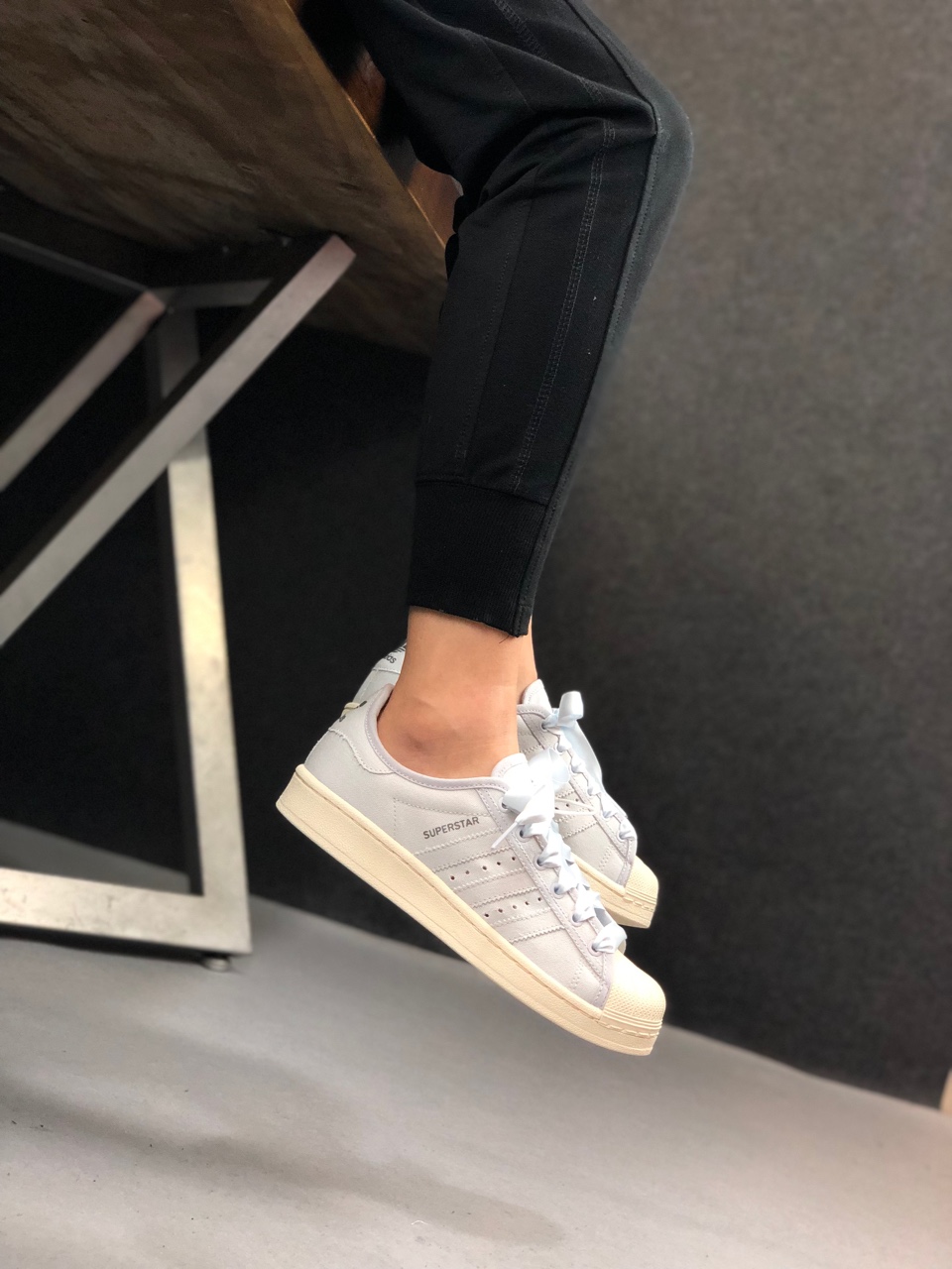 160 冰激凌蓝电镀ADIDAS SUPERSTAR ORIGINALS 上脚满满的少女心  2019年度全新冰激凌蓝配色帆布贝壳头