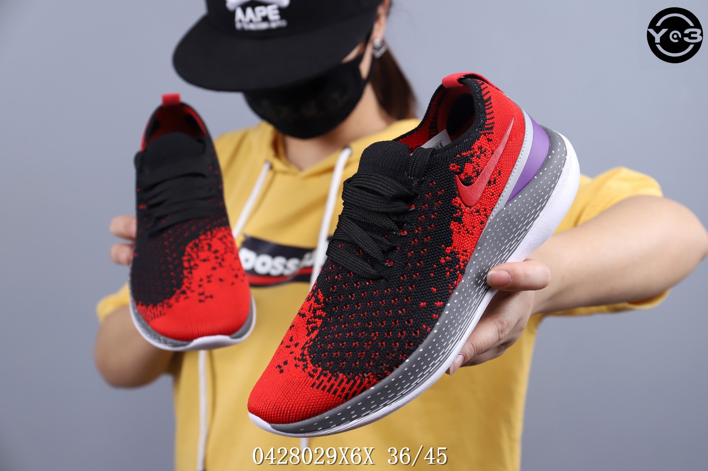 60  WMNS Nike React Epic Flyknit 针织面 缓震高弹跑鞋 <br />号码：36-45