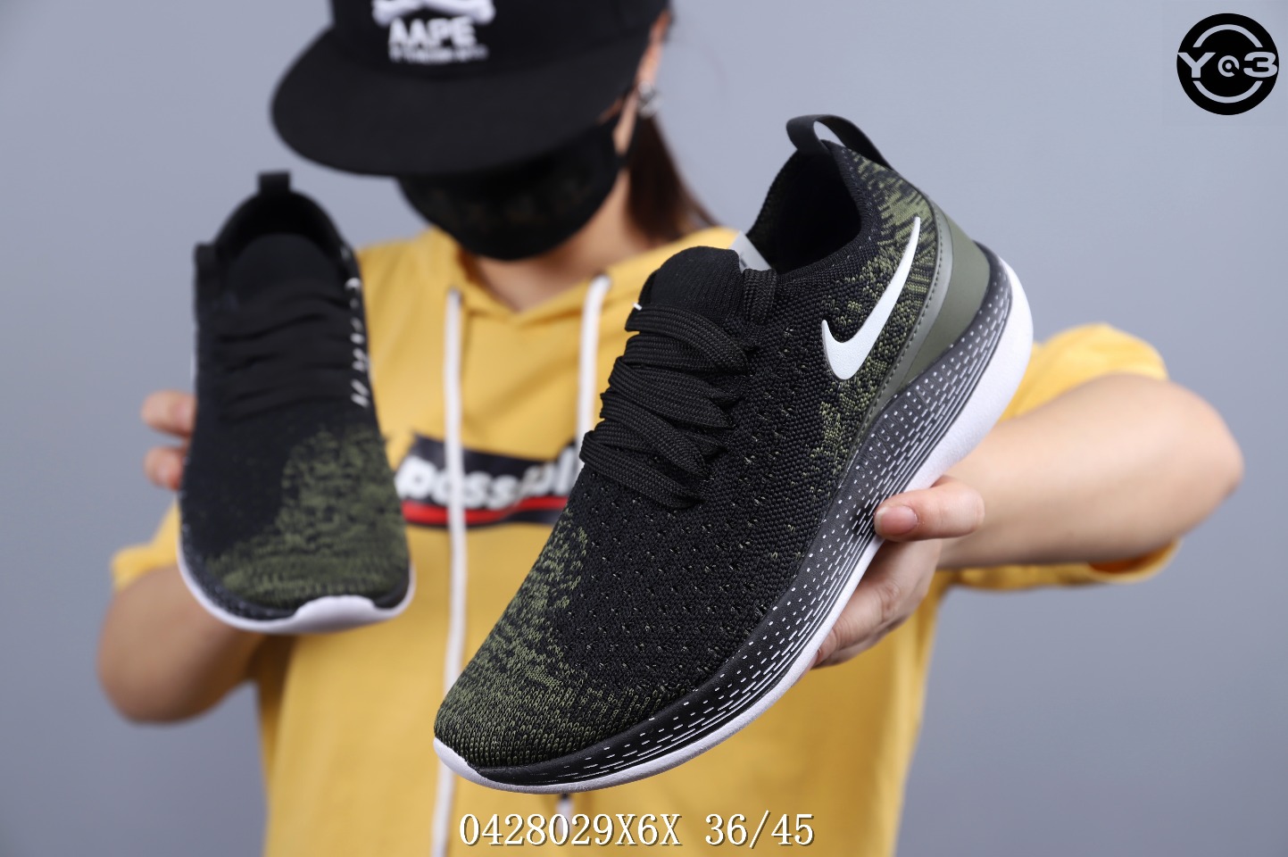 60  耐克WMNS Nike React Epic Flyknit 针织面 缓震高弹跑鞋 <br />号码：见图！
