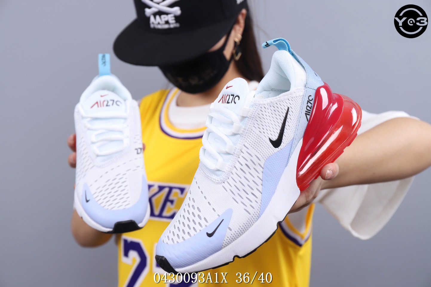 110  耐克Nike Air Max 270 Flyknit 后置半掌大气垫 缓震跑步鞋！<br />号码：36-40