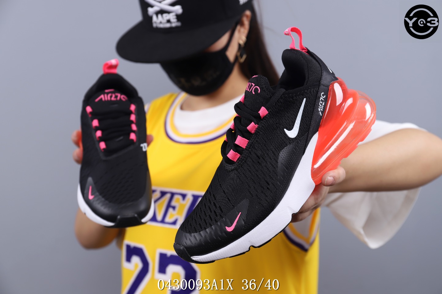 110  耐克Nike Air Max 270 Flyknit 后置半掌大气垫 缓震跑步鞋！<br />号码：36-40