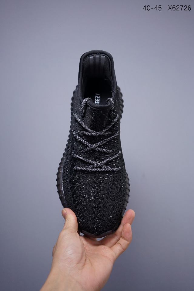 140阿迪达斯Adidas Yeezy Boost 350V2 堕(黑)天使 椰子组合底防爆休闲运动鞋