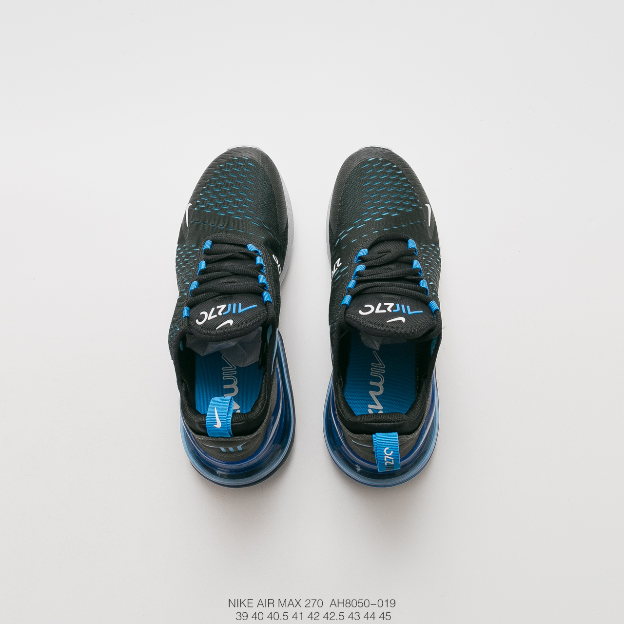 160耐克 Nike Air Max 270 耐克新款 后跟半掌气垫网面慢跑鞋  AH8050-019