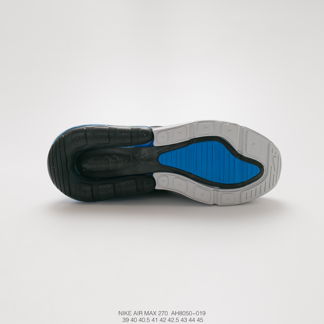 160耐克 Nike Air Max 270 耐克新款 后跟半掌气垫网面慢跑鞋  AH8050-019