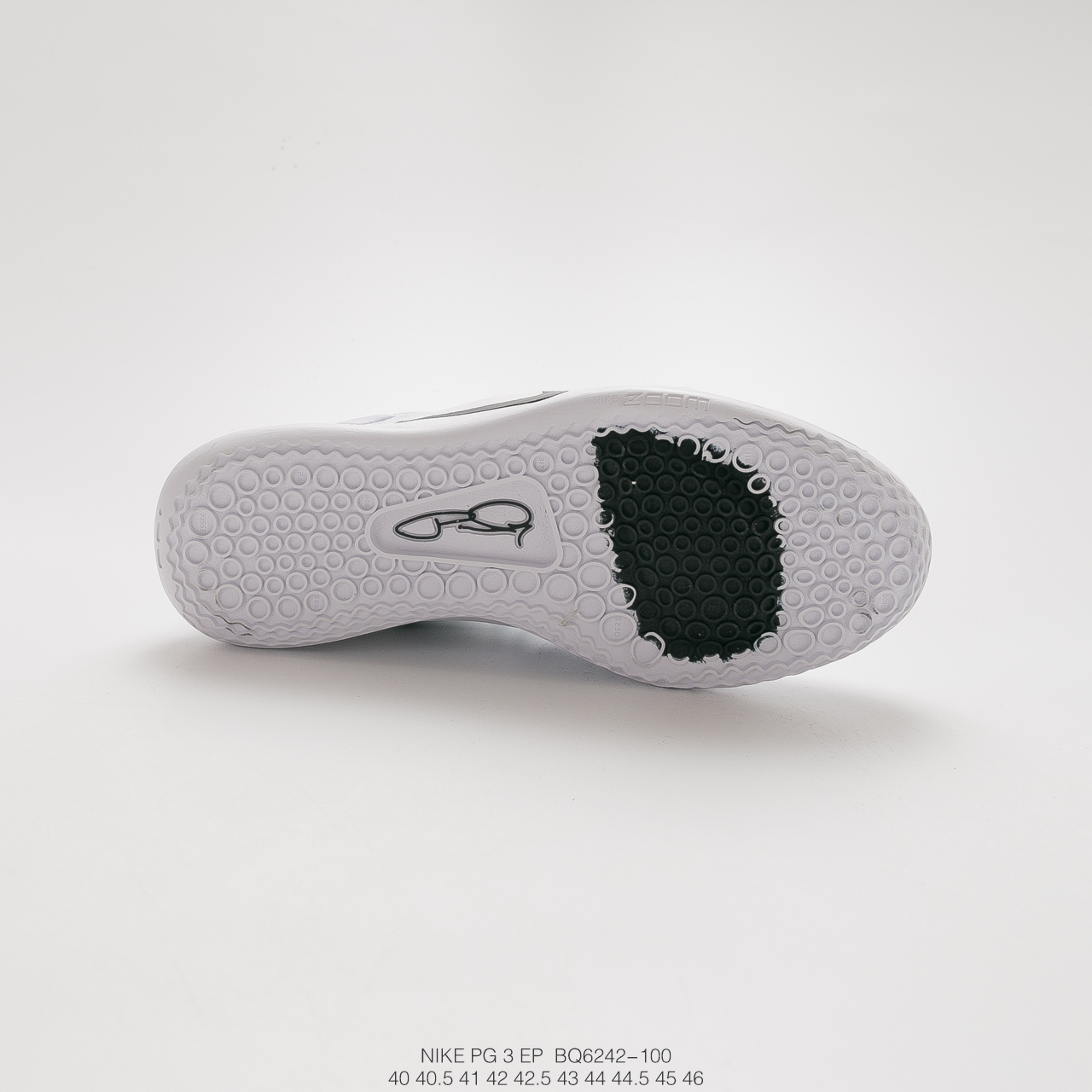220耐克 Nike PG3 NASA EP 保罗乔治三代宇航员联名配色  zoom前掌气垫前掌包裹侧翼采用磨砂皮革 BQ6242-100
