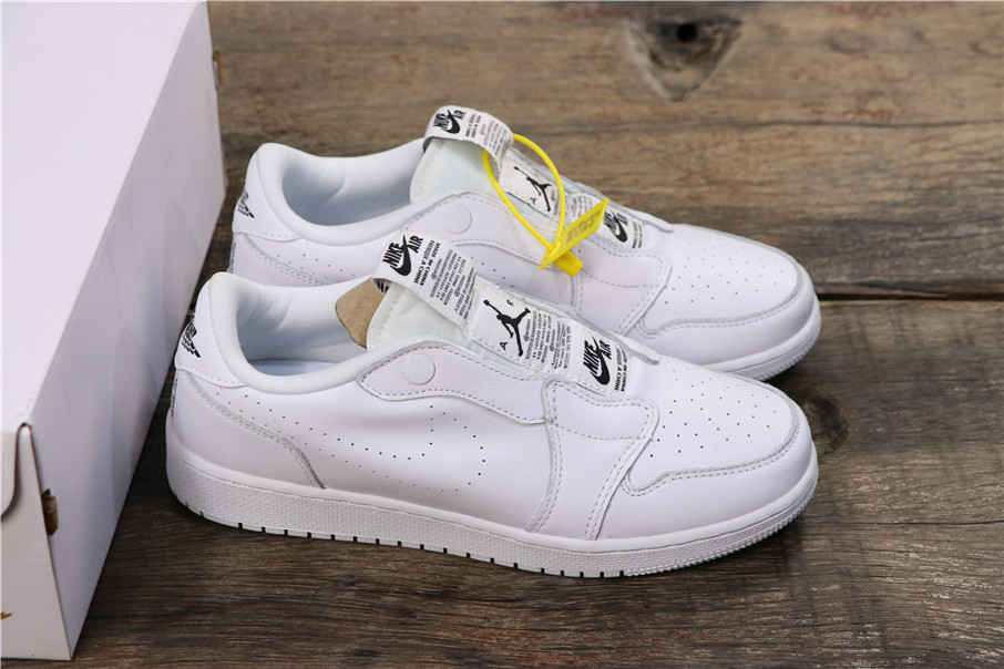 220乔丹/Air Jordan aj1 AJ1 乔丹1代  乔1低帮系列 Air Jordan 1 RET Low Slip串标一脚蹬  AV3918-100 乔1低帮全白