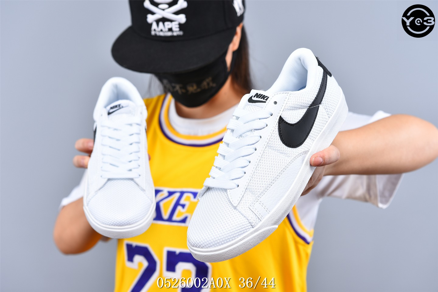 120耐克/NIKE SB ZOOM BLAZER LOW 猪巴革鞋面耐克刺绣大勾 百搭校园滑板鞋SW