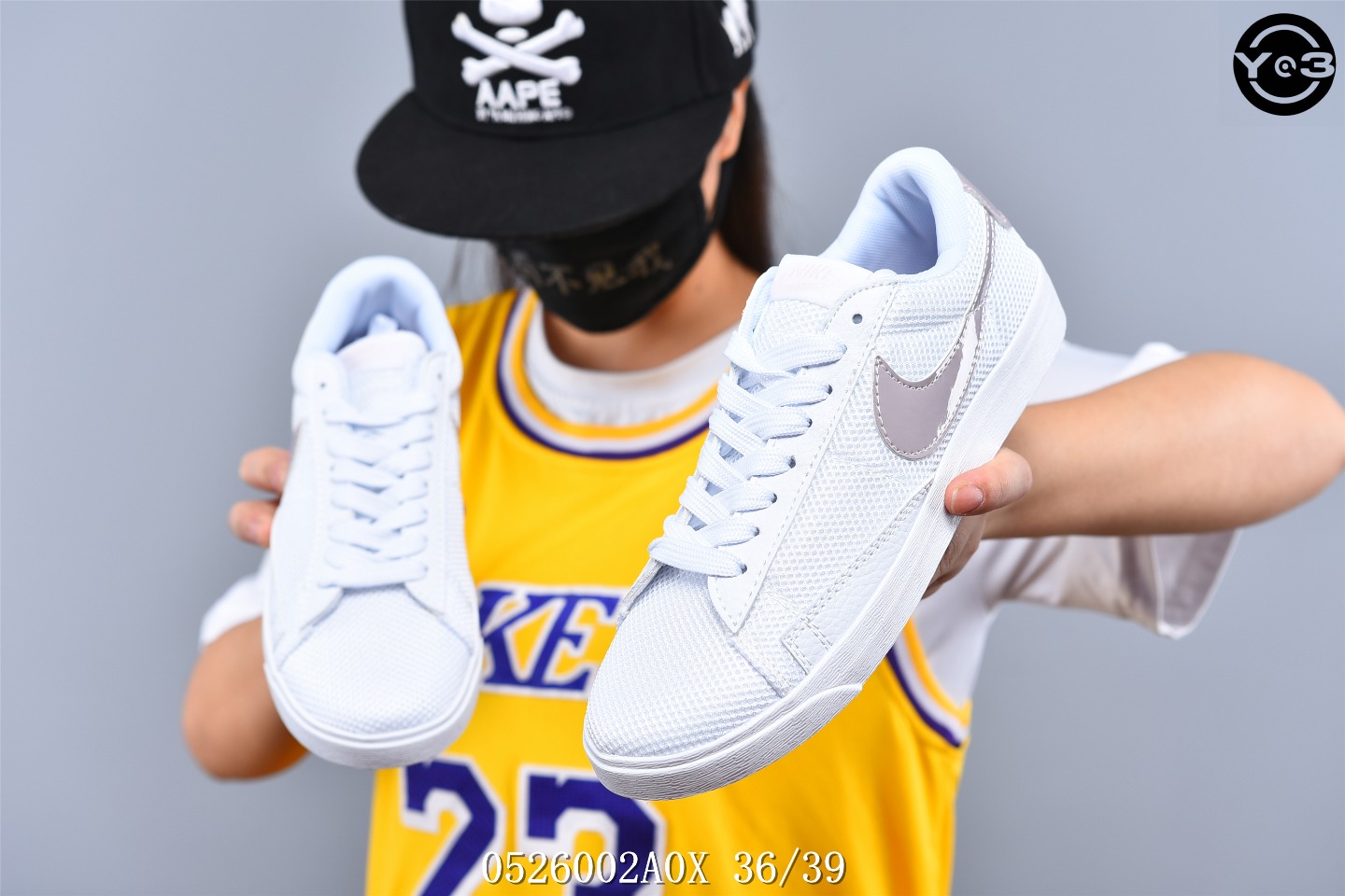120耐克/NIKE SB ZOOM BLAZER LOW 猪巴革鞋面耐克刺绣大勾 百搭校园滑板鞋SW