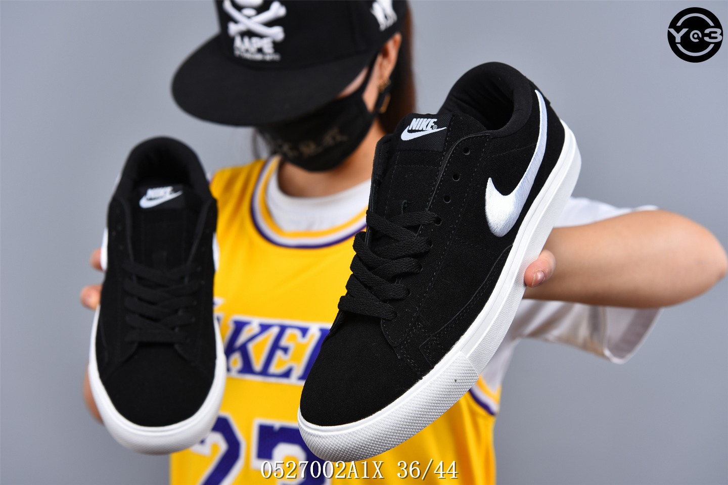 120耐克/NIKE SB ZOOM BLAZER LOW 猪巴革鞋面耐克刺绣大勾 百搭校园滑板鞋SW