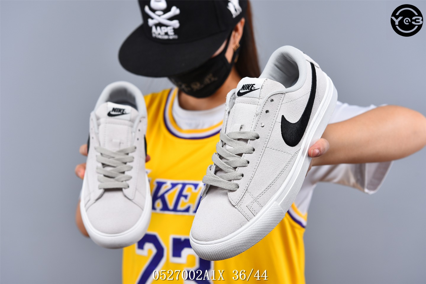 120耐克/NIKE SB ZOOM BLAZER LOW 猪巴革鞋面耐克刺绣大勾 百搭校园滑板鞋SW