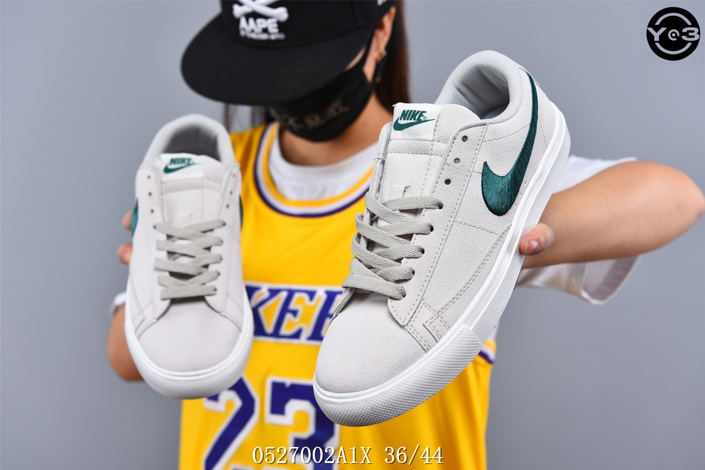 120耐克/NIKE SB ZOOM BLAZER LOW 猪巴革鞋面耐克刺绣大勾 百搭校园滑板鞋SW