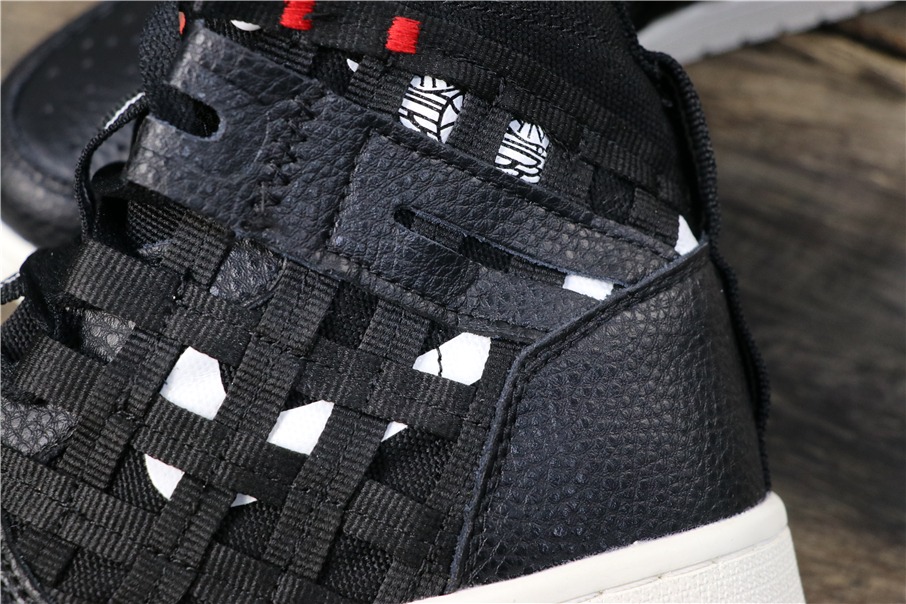 300乔丹/Air Jordan aj1 AJ1 乔丹1代 乔1 Air Jordan 1 RETRO HIGH OG  CD6757-001 乔1编织铠甲黑色