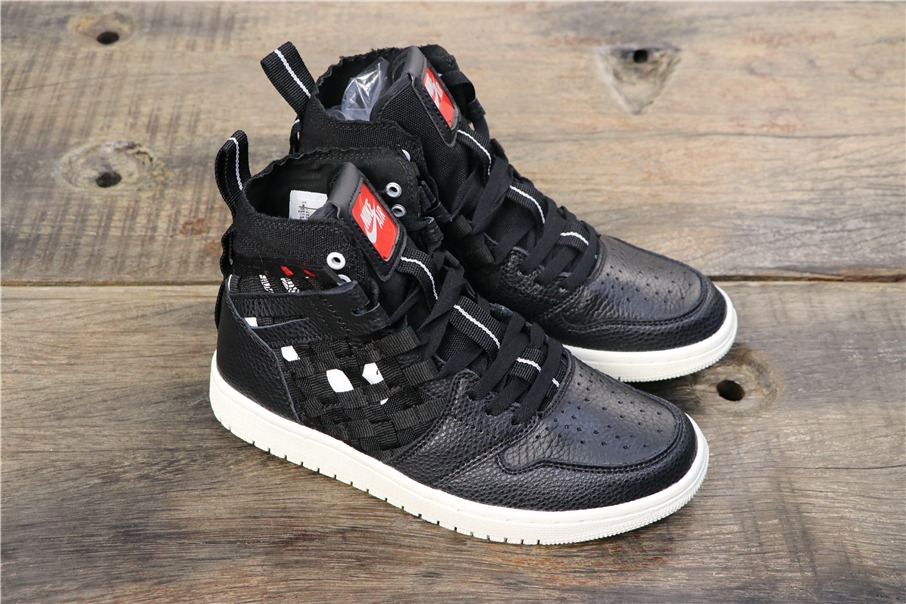 300乔丹/Air Jordan aj1 AJ1 乔丹1代 乔1 Air Jordan 1 RETRO HIGH OG  CD6757-001 乔1编织铠甲黑色