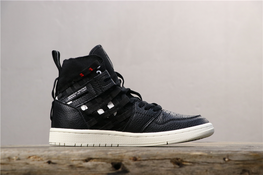 300乔丹/Air Jordan aj1 AJ1 乔丹1代 乔1 Air Jordan 1 RETRO HIGH OG  CD6757-001 乔1编织铠甲黑色