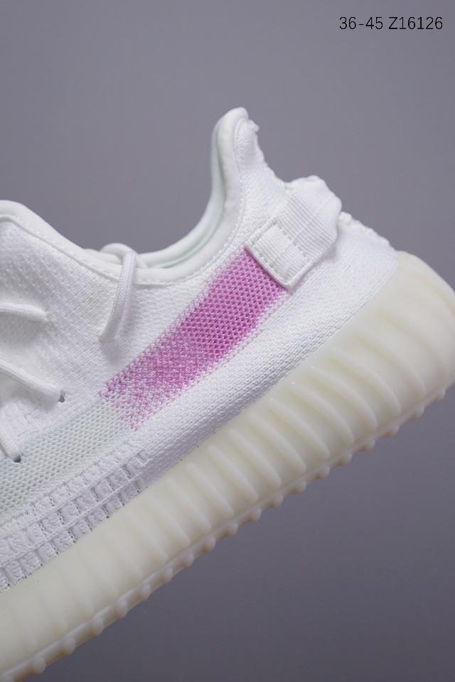 140变色龙 限定白椰子 Adidas Yeezy Boost 350v2 “彩虹全白镂空” 紫外光线变色