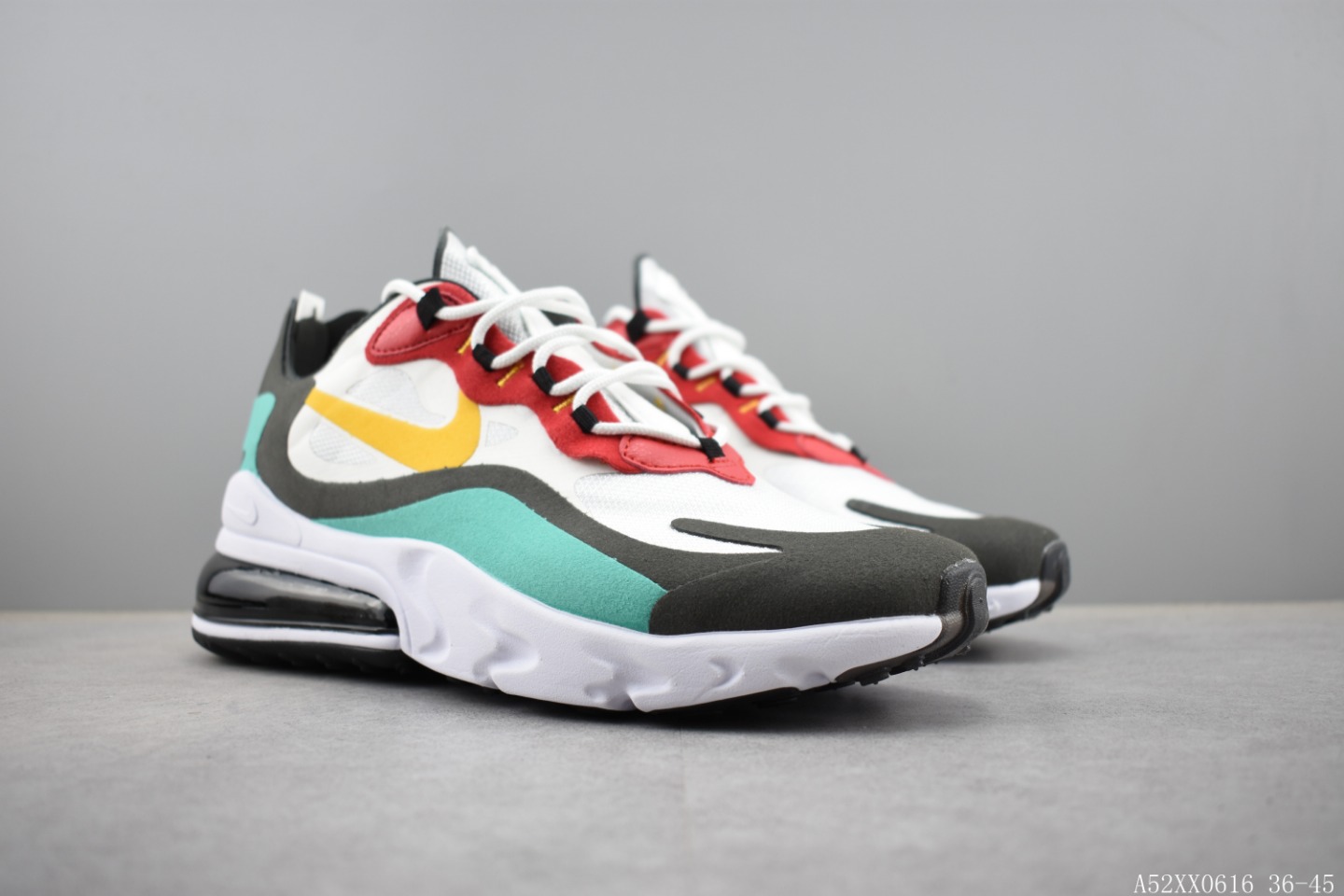 220 耐克 NIKE REACT AIR MAX 半掌式270气垫跑鞋系列 货号:AQ9087 公司级真标带半码