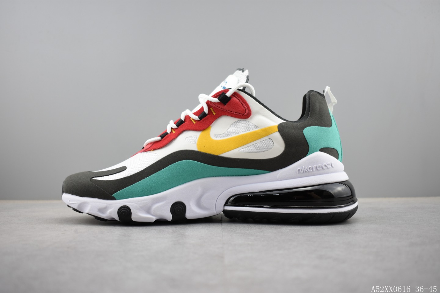 220 耐克 NIKE REACT AIR MAX 半掌式270气垫跑鞋系列 货号:AQ9087 公司级真标带半码