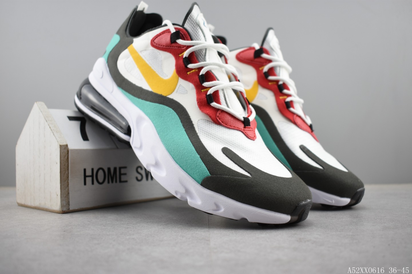 220 耐克 NIKE REACT AIR MAX 半掌式270气垫跑鞋系列 货号:AQ9087 公司级真标带半码