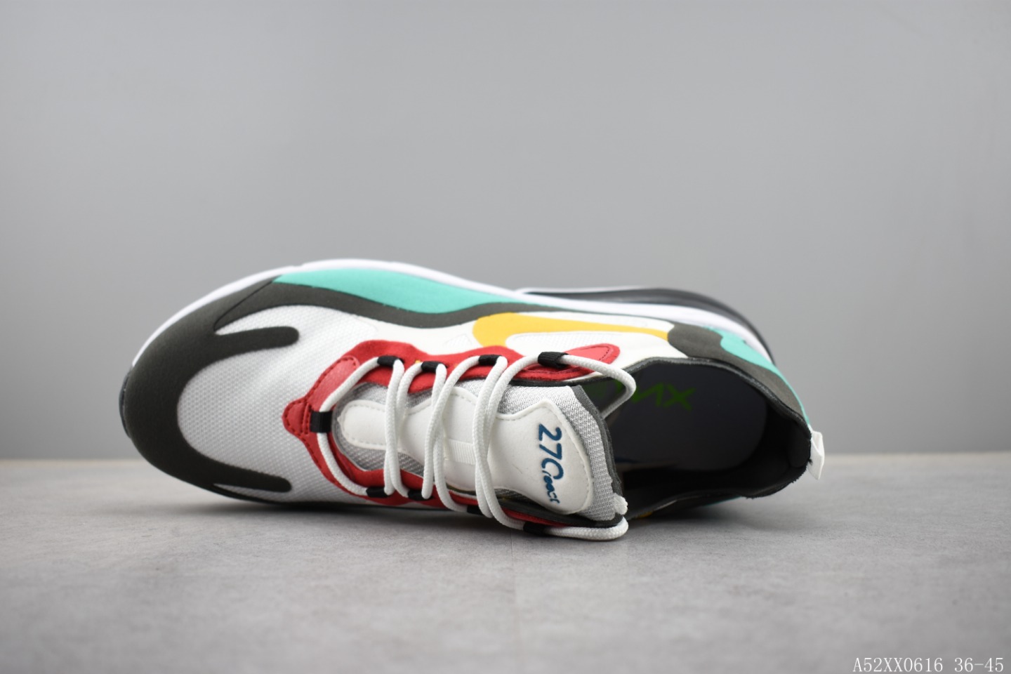 220 耐克 NIKE REACT AIR MAX 半掌式270气垫跑鞋系列 货号:AQ9087 公司级真标带半码