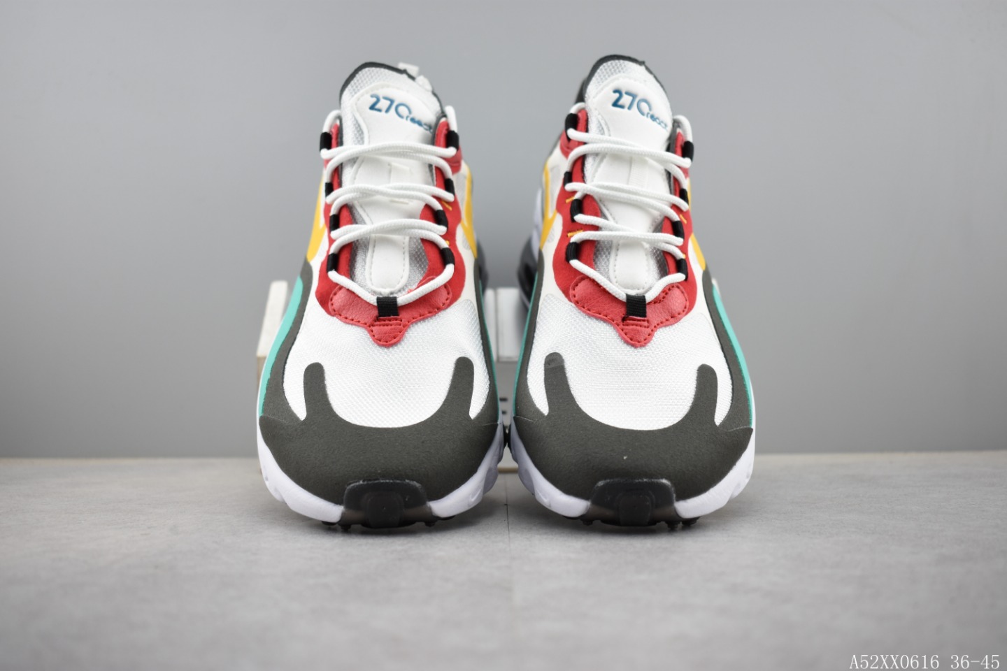 220 耐克 NIKE REACT AIR MAX 半掌式270气垫跑鞋系列 货号:AQ9087 公司级真标带半码