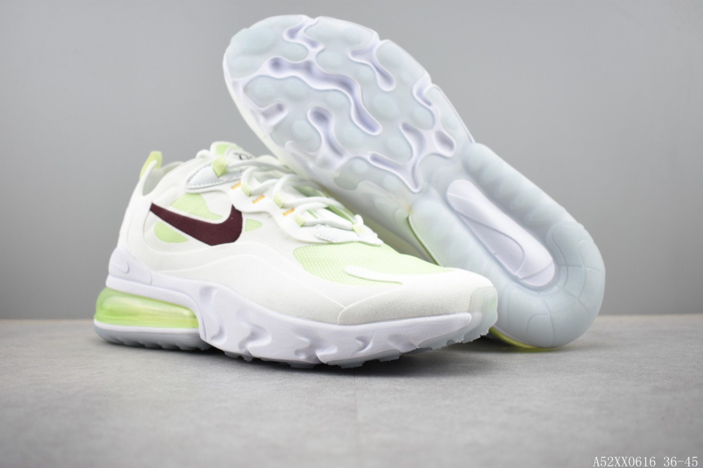 220 耐克 NIKE REACT AIR MAX 半掌式270气垫跑鞋系列 货号:AQ9087 公司级真标带半码-莆田鞋,莆田鞋货源,高仿鞋,高仿鞋货源,安福档口,莆田高仿鞋,莆田鞋批发,高仿鞋批发,莆田高仿运动鞋,高仿运动鞋,莆田运动鞋 220 耐克 NIKE REACT AIR MAX 半掌式270气垫跑鞋系列 货号:AQ9087 公司级真标带半码