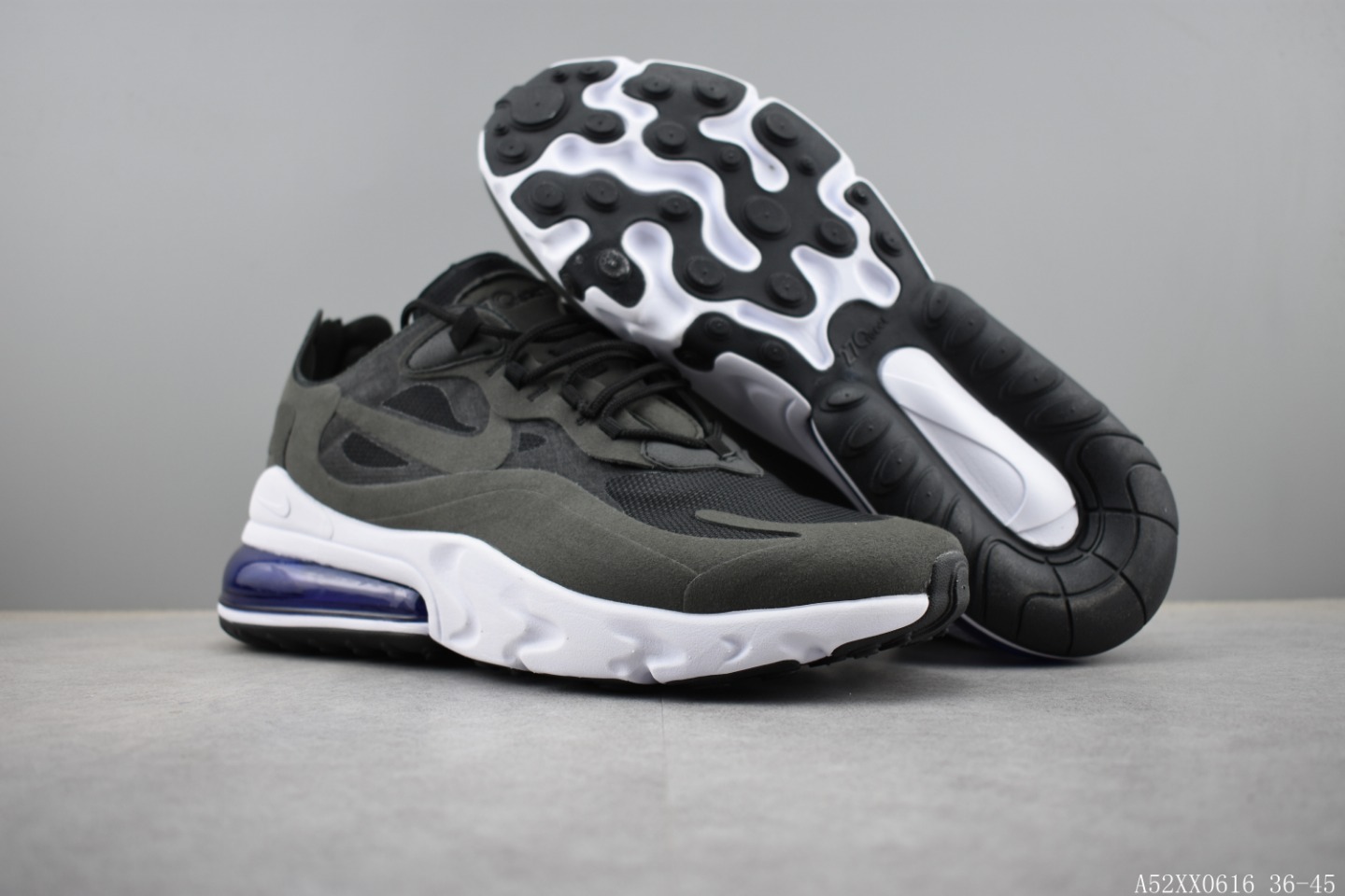 220 耐克 NIKE REACT AIR MAX 半掌式270气垫跑鞋系列 货号:AQ9087 公司级真标带半码