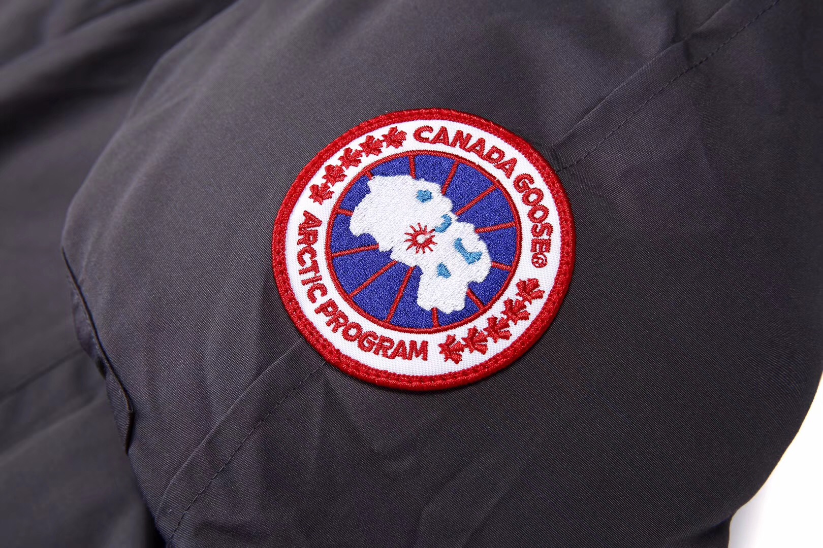 Canada Goose Graphite Grey Arctic-Tech Down Bomber Jacket with Fur Hood 5 o 1dhjle55no6a11q750a184uuo5u