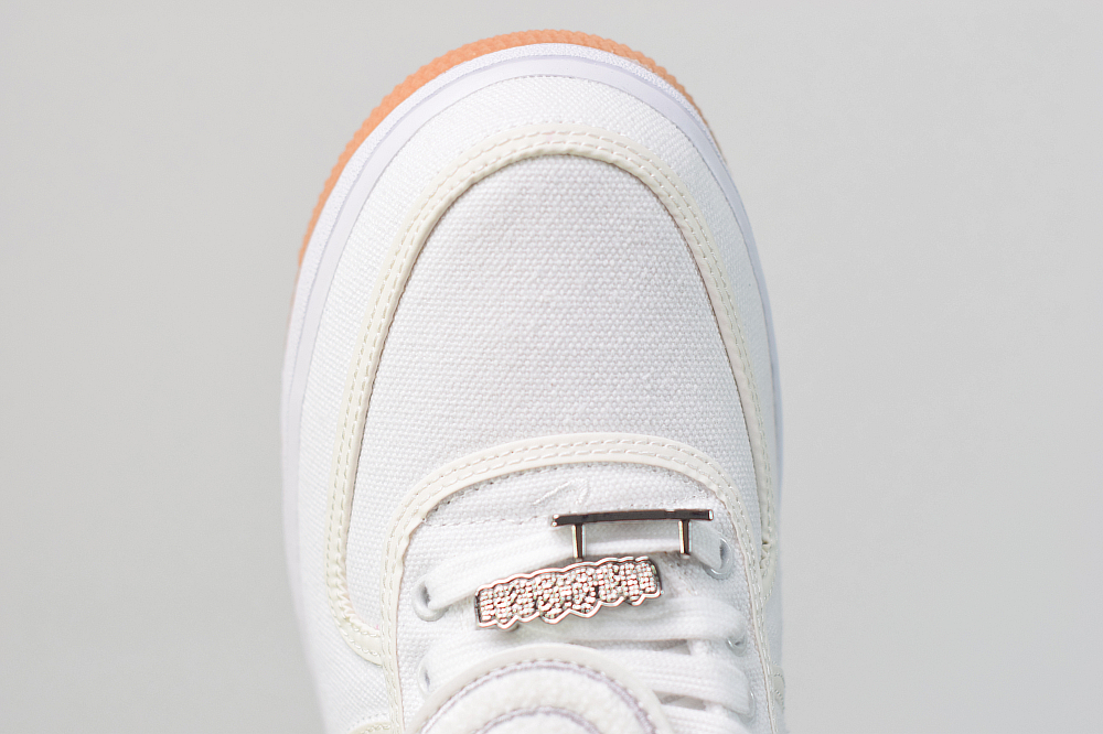 Travis Scott x Nike Air Force 1 AF 100 耐克空军一号 全白3M反光魔术贴休闲运动板鞋 AQ4211-101