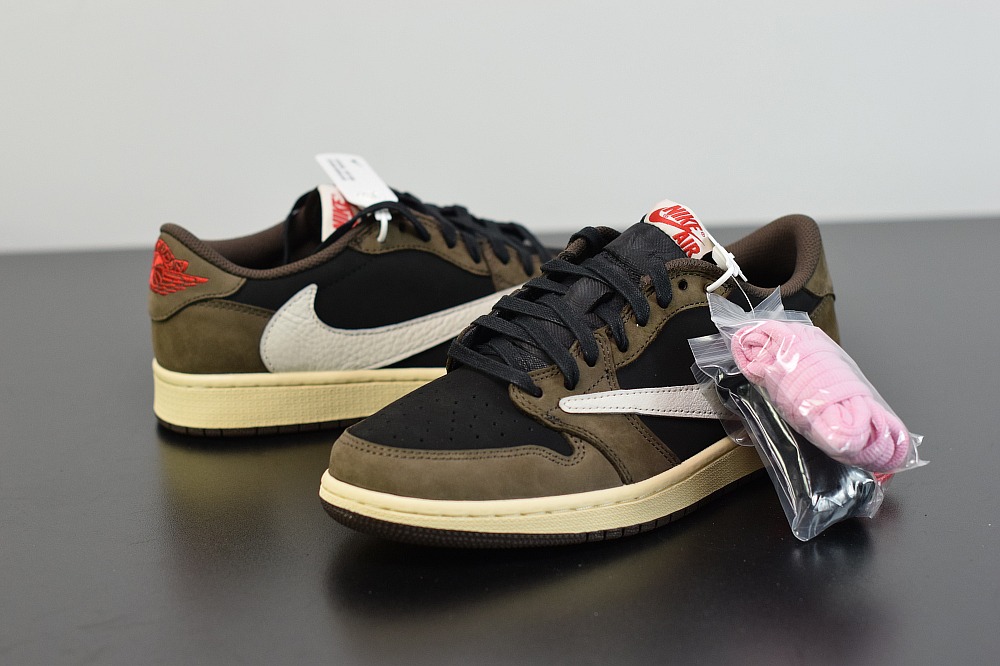 Air Jordan 1 AJ1 Low x Travis Scott 低帮倒钩CQ4277-001 名媛网