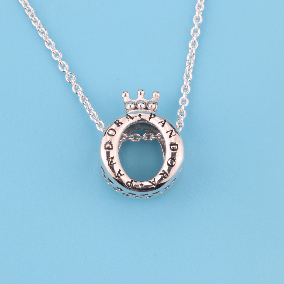 NO:103636,Pandora - elegant crown clavicle chain, Pandora necklace, necklace19860909潘多拉-典雅皇冠锁骨链,潘多拉项链,necklace,Jewelry