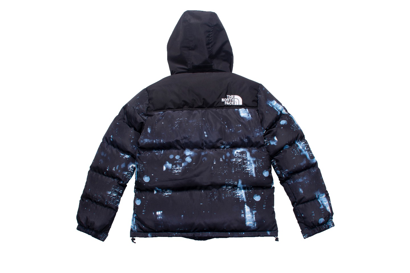 北脸联名款 纽约夜景夜行者连帽棉服,extra butter x the north face