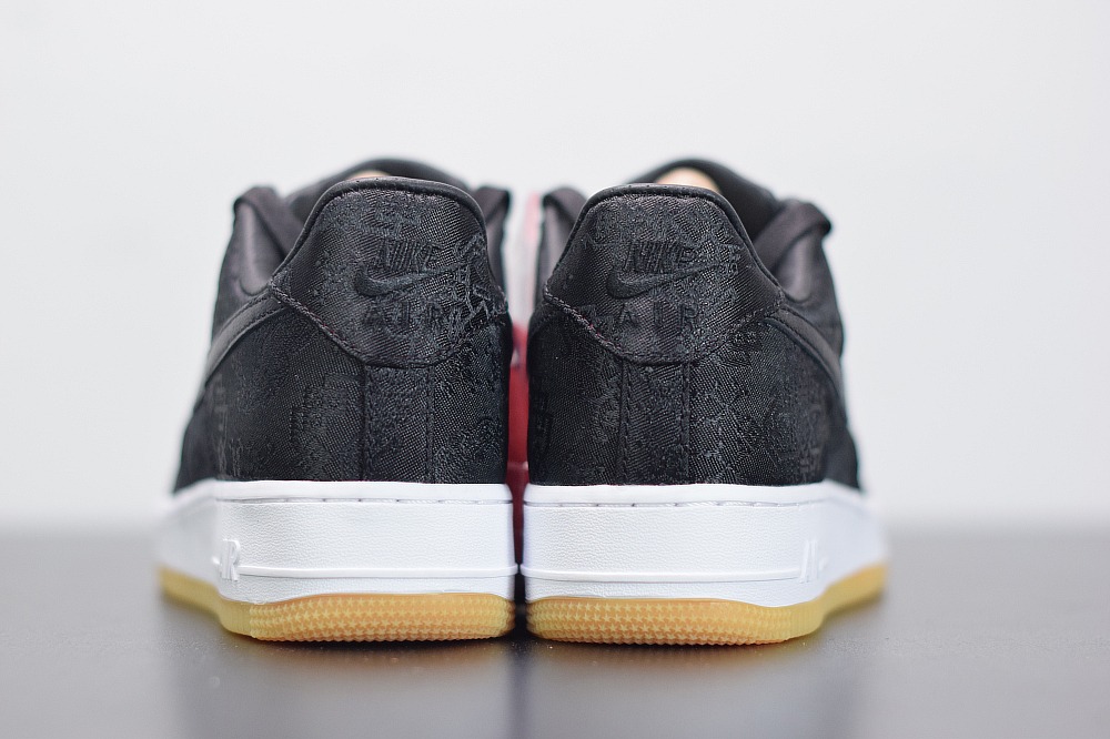 Clot x Nike Air Force 1 Premium AF1 黑色丝绸 联名男女同款运动鞋CZ3986-001