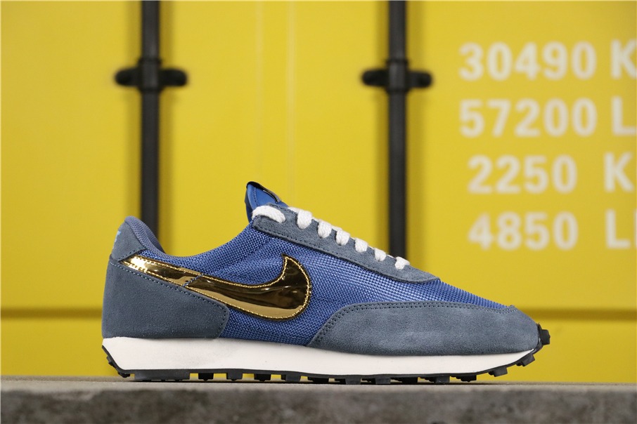 150  【真标公司货 华夫系列】耐克/NIKE  耐克华夫跑步鞋 海军蓝金 BV7725-400