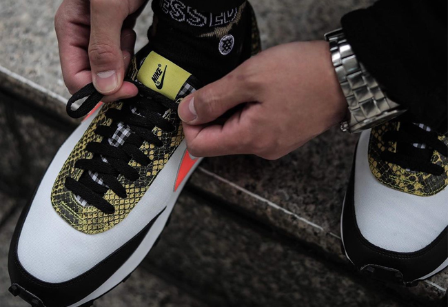 160  耐克Nike Wmns Daybreak QS”Orange/Dynamic/Yellow”OG破晓系列华夫复古休闲运动慢跑鞋“白黑黄蟒蛇纹”CQ7620-001