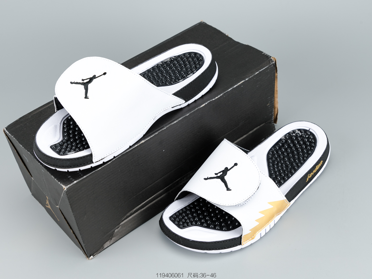 90 乔丹Air Jordan Hydro V Retro乔AJ5黑红男子休闲运动拖鞋