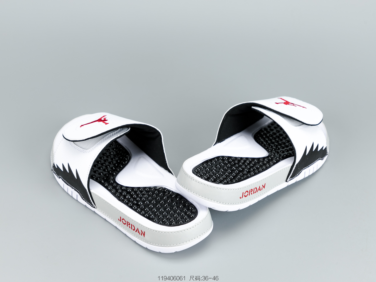 90 乔丹Air Jordan Hydro V Retro乔AJ5黑红男子休闲运动拖鞋