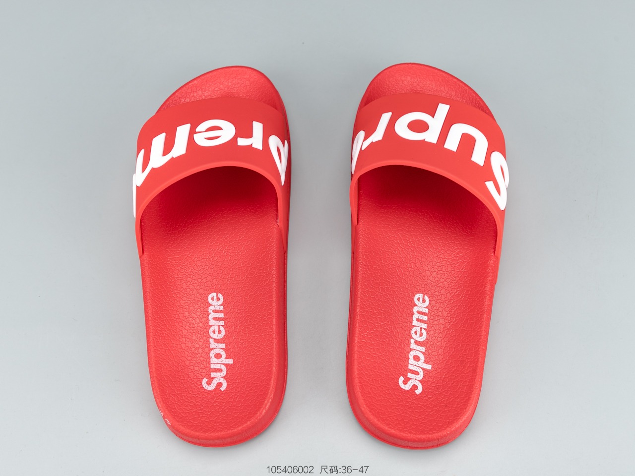 110公司级 Superme 潮牌拖鞋 不要以为随便穿双拖鞋就是时尚达人了