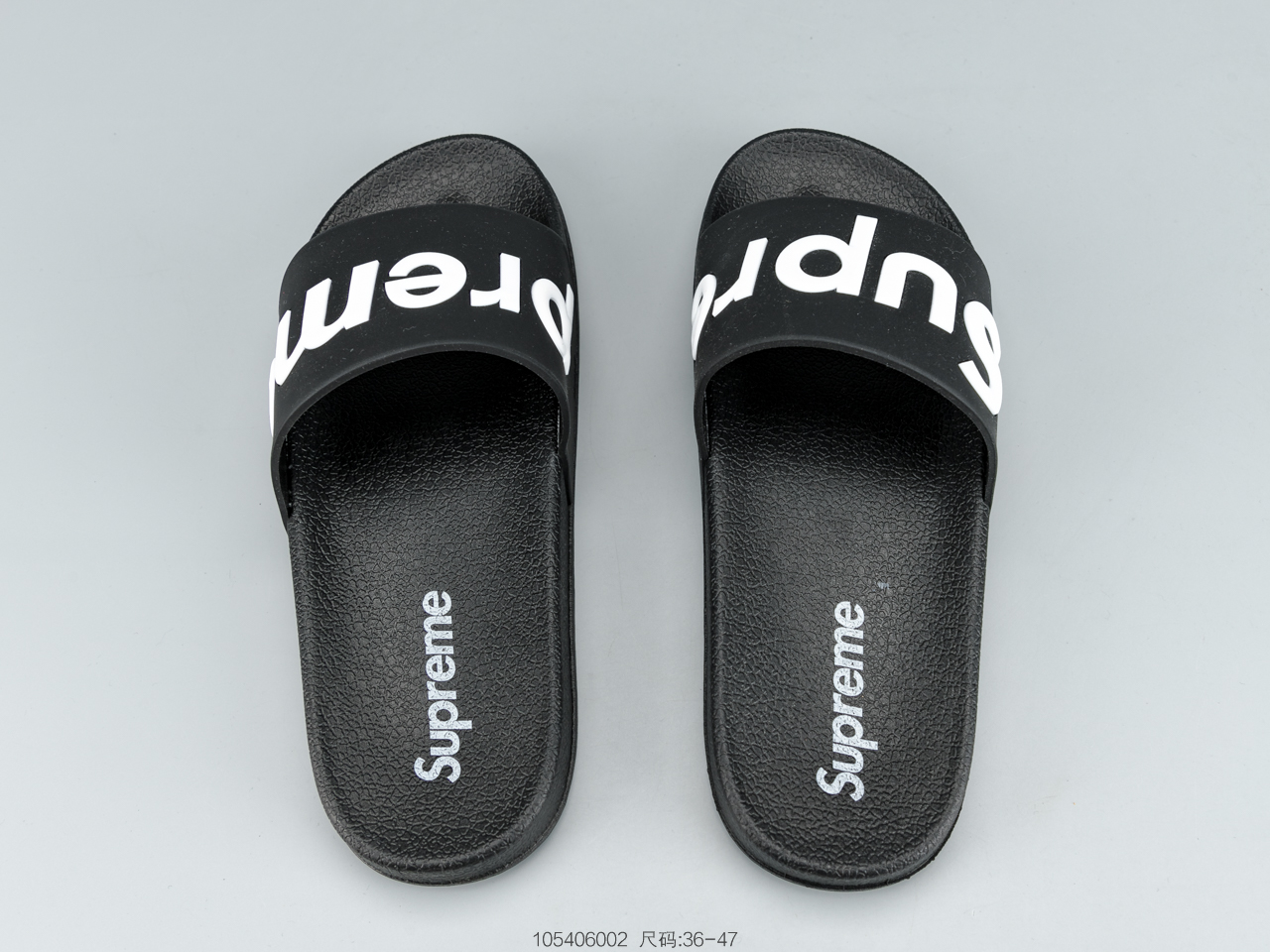 110公司级 Superme 潮牌拖鞋 不要以为随便穿双拖鞋就是时尚达人了