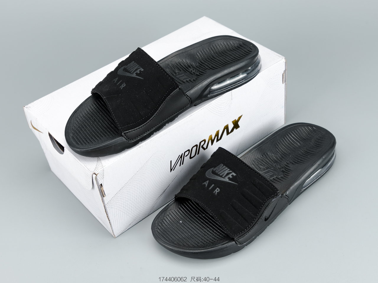 140 耐克Nike Air Max Camden SlideBlackWhite卡姆登气垫系列休闲运动沙滩拖鞋