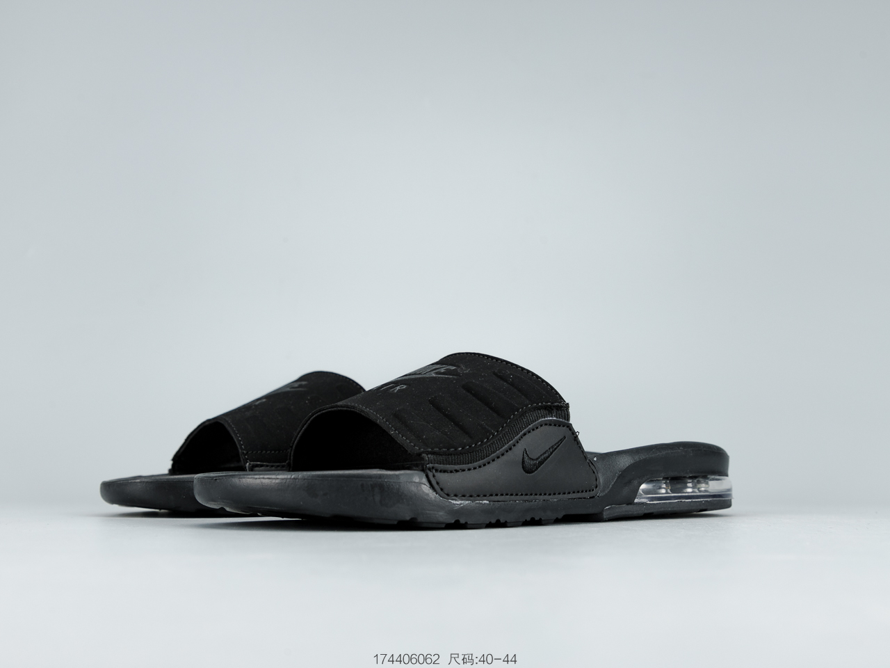 140 耐克Nike Air Max Camden SlideBlackWhite卡姆登气垫系列休闲运动沙滩拖鞋