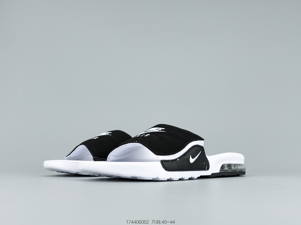140 耐克Nike Air Max Camden SlideBlackWhite卡姆登气垫系列休闲运动沙滩拖鞋